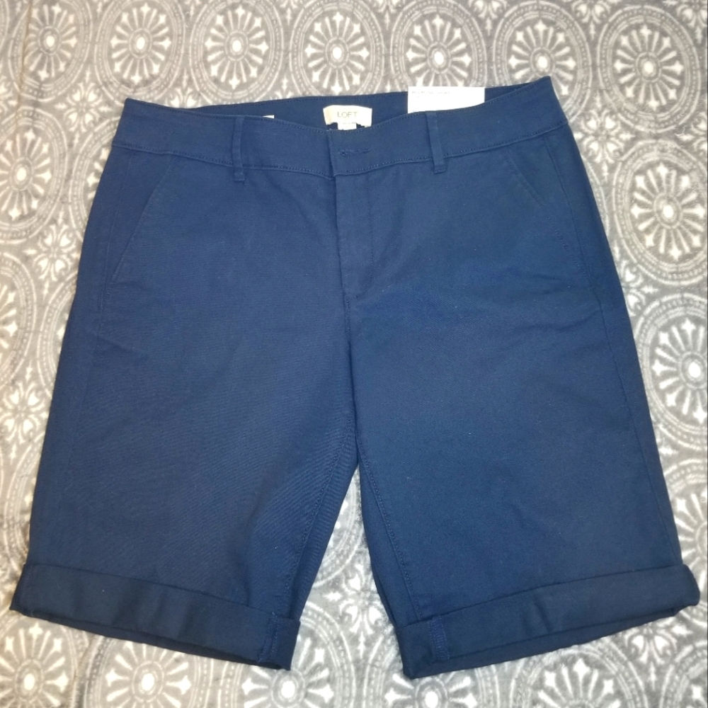 NWT LOFT Size 10 Curvy Bermuda Shorts